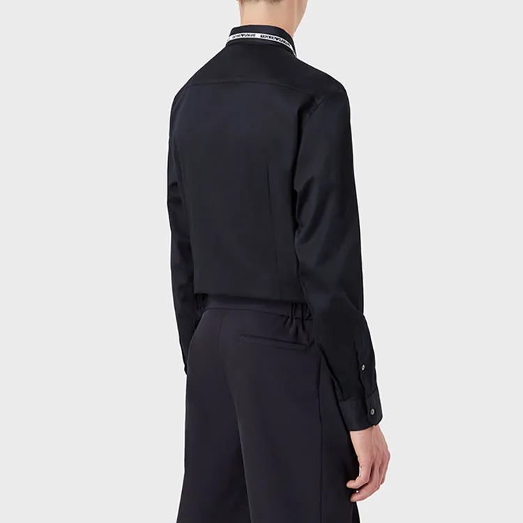 EMPORIO ARMANI SS22 Shirt Men's Navy Blue-2