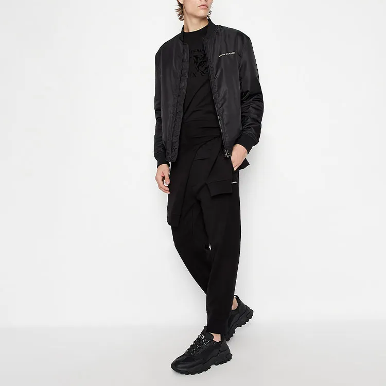 ARMANI EXCHANGE Knitted Sweatpants Men's Black-3