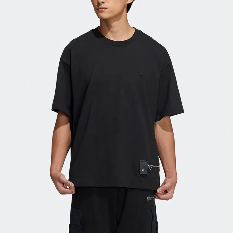 Adidas Originals Drop Shoulder Sleeve T Shirt Men's Black-1