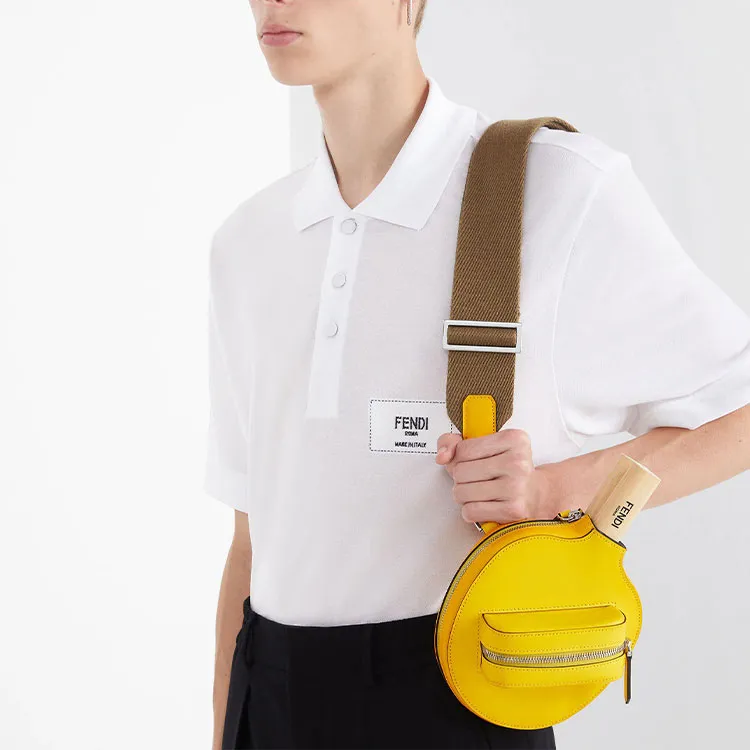 FENDI Logo Embroidered Short Sleeved Polo Shirt-2