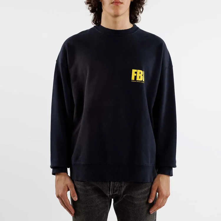 Balenciaga Fbi Crewneck Sweatshirt-1