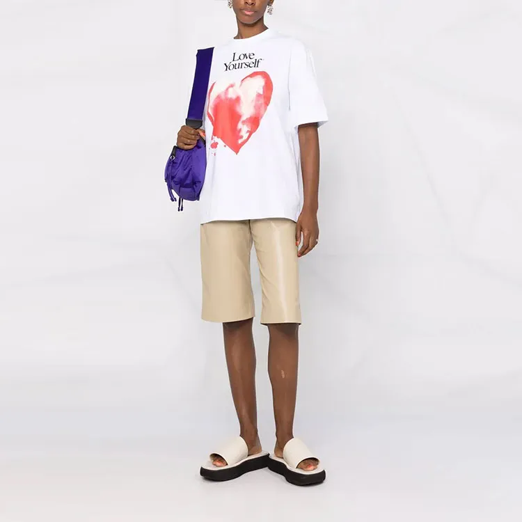 MSGM Heart Graphic Print T Shirt-2