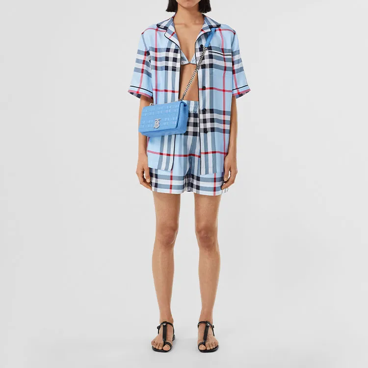 Burberry Shirt Women's Light Blue-2