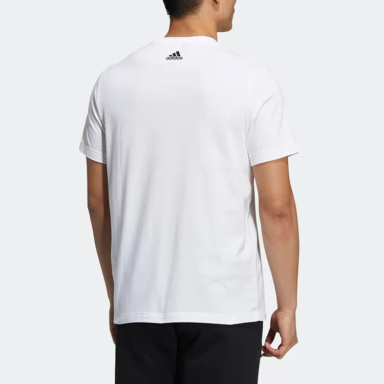 Adidas T Shirts Men White-2