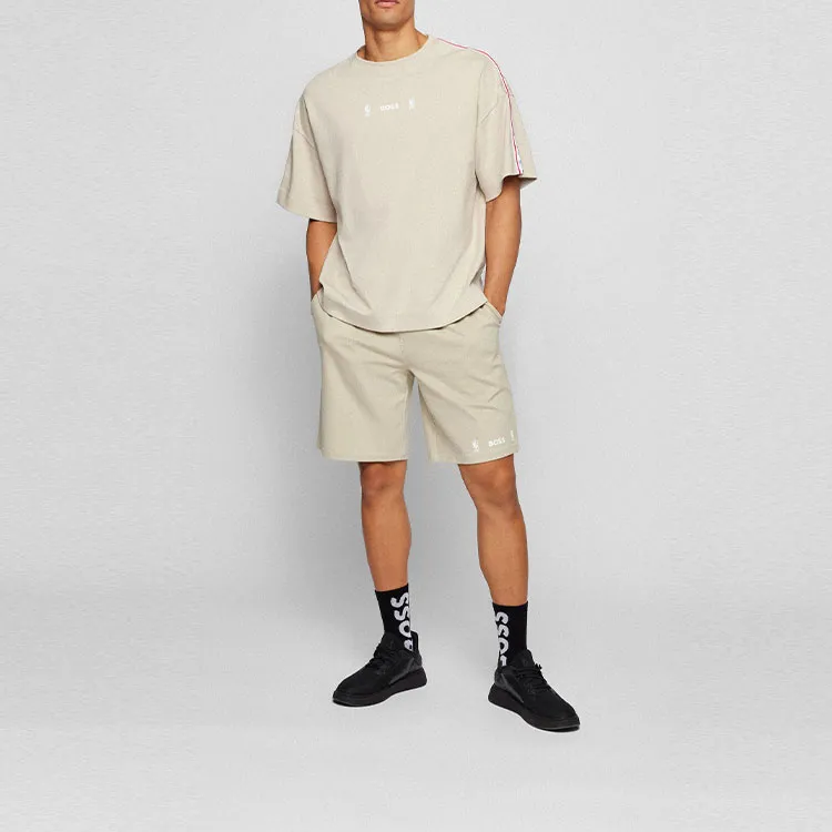 Nba X HUGO BOSS HUGO BOSS X NBA T Shirts Men Light Beige-1