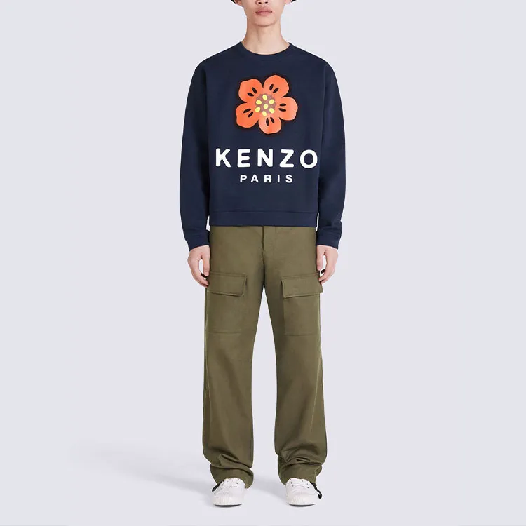 KENZO X Nigo Boke Flower Crewneck Sweatshirt Midnight Blue-2