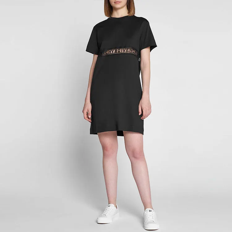 Givenchy Short-Sleeved Dresses Women's Black-2