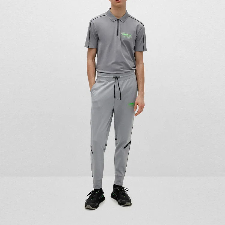HUGO BOSS Knitted Sweatpants Men Gray-1