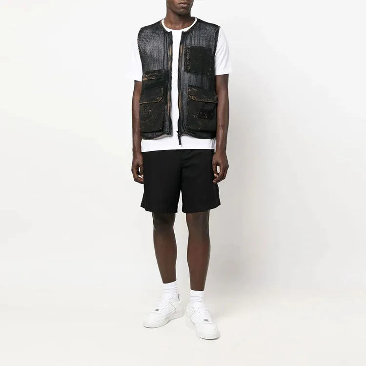 STONE ISLAND Vests Men Black-1