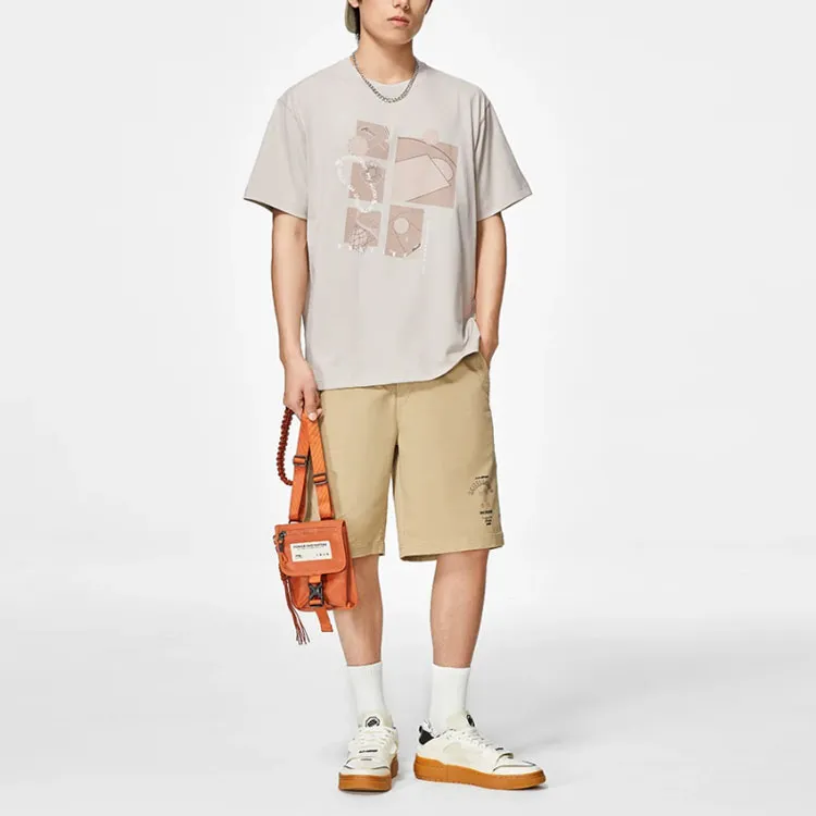 LINING Badfive T Shirts Unisex Seed Yellow Gray-2