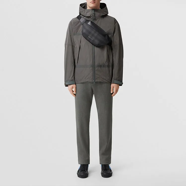 Burberry Back Rubber Logo Windbreaker Jacket-1