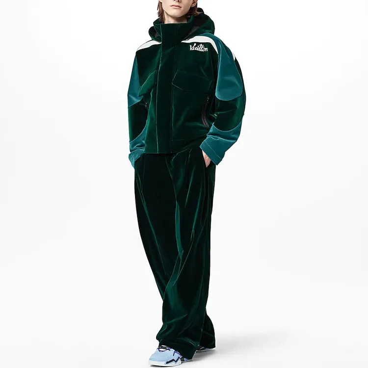 LOUIS VUITTON 2010s Velour Windbreaker-3