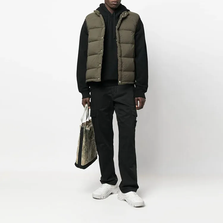 STONE ISLAND Vests Men Army Green-1