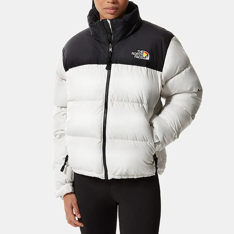 THE NORTH FACE 1996 Retro Nuptse 700 Fill Packable Pride Jacket 26'' Length Jacket White-2