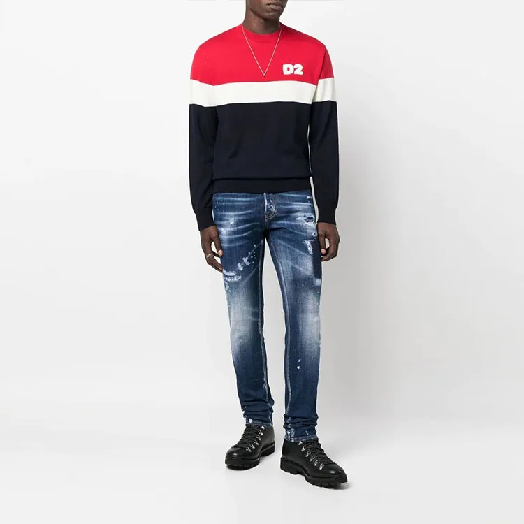 Dsquared2 Tiffany Distressed Mid Rise Jeans-1