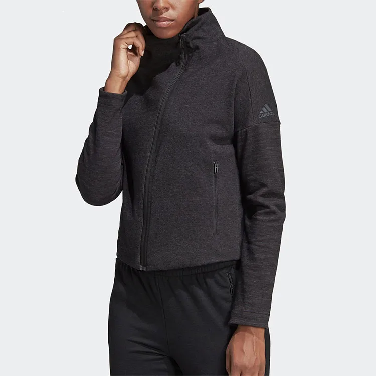 Adidas Jackets Women's Black Gray Color-3