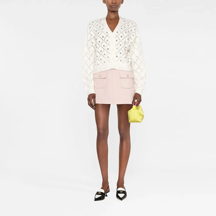 MIU MIU SS22 Knitwear Women's White-1