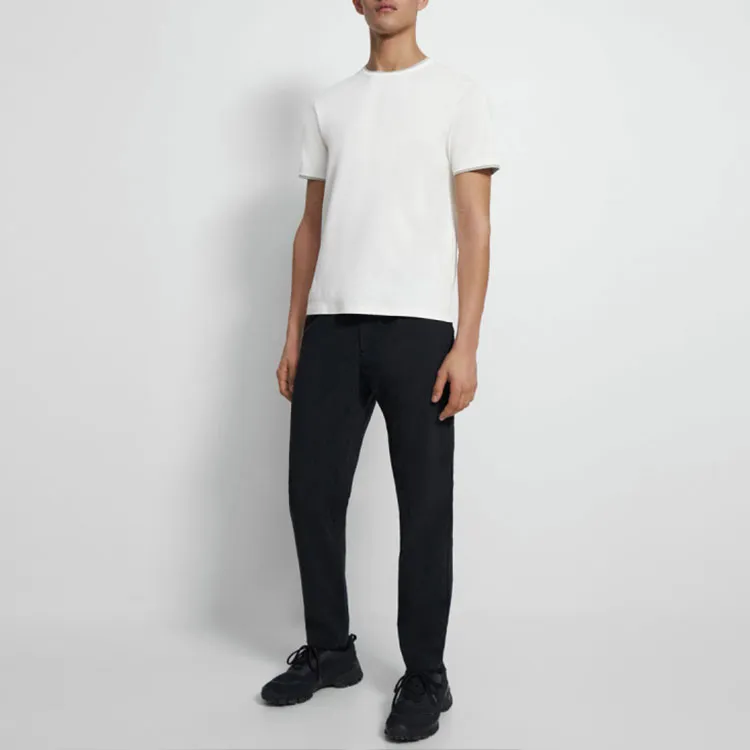 THEORY T-Shirts Men Gray White-2