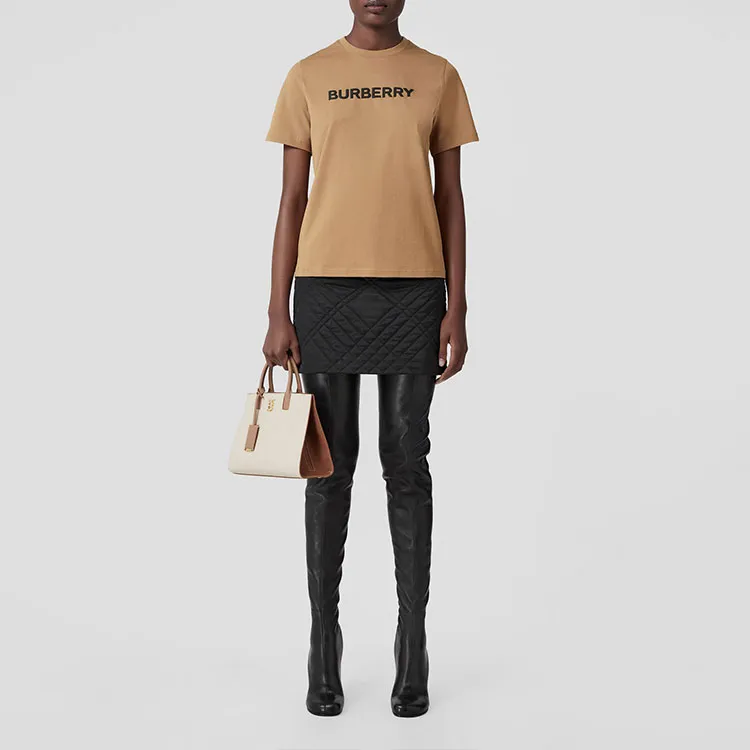 Burberry Logo Printed Crewneck T-Shirt-2
