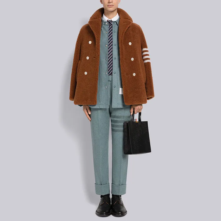 THOM BROWNE 4 Bar Shirt Jacket-3