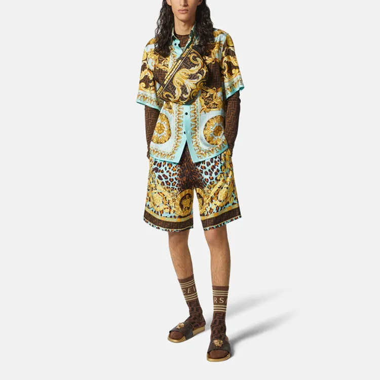 VERSACE Fendace Wild Baroque Silk Shirt-1