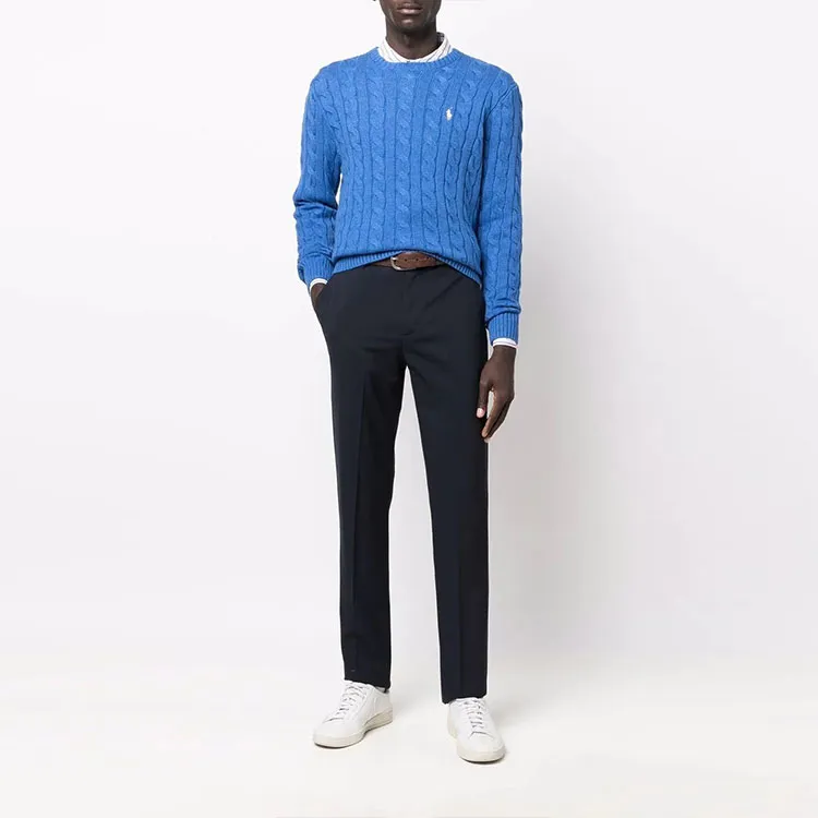 Polo Ralph Lauren Logo Embroidered Cable Knit Jumper-1