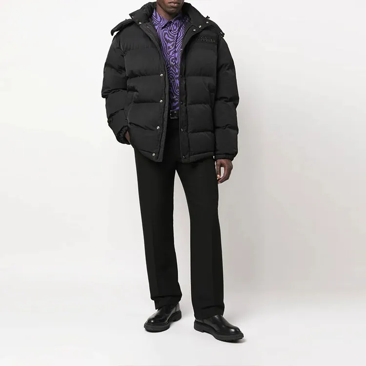 MOSCHINO Logo Patch Quilted Puffer Jacket-1