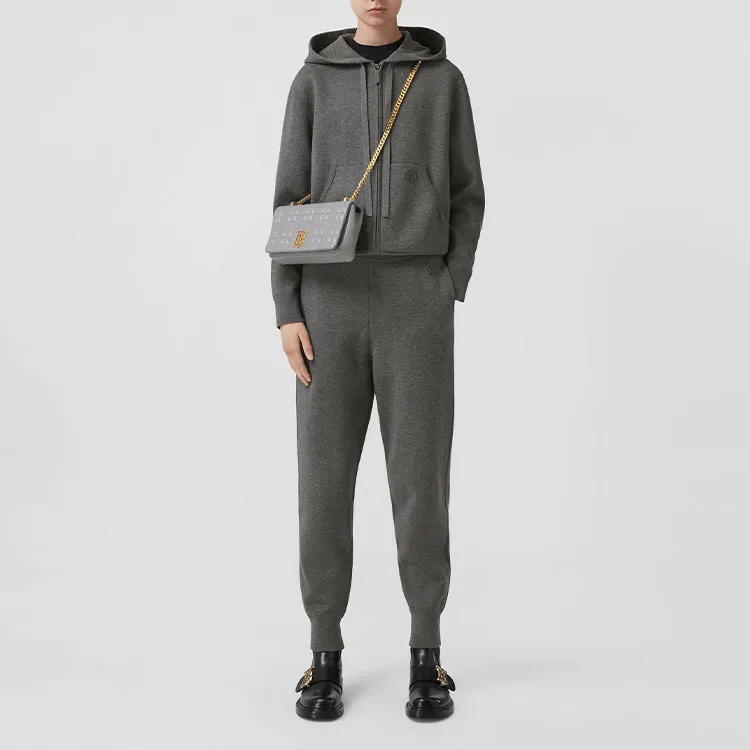 Burberry Embroidered Monogram Sweatpants-1