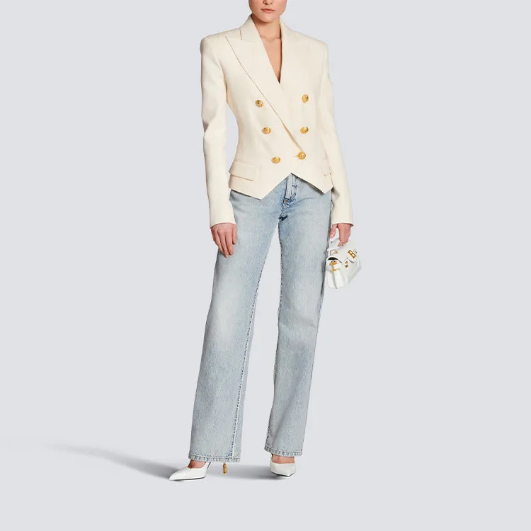 BALMAIN Business Suits Women's Beige-1