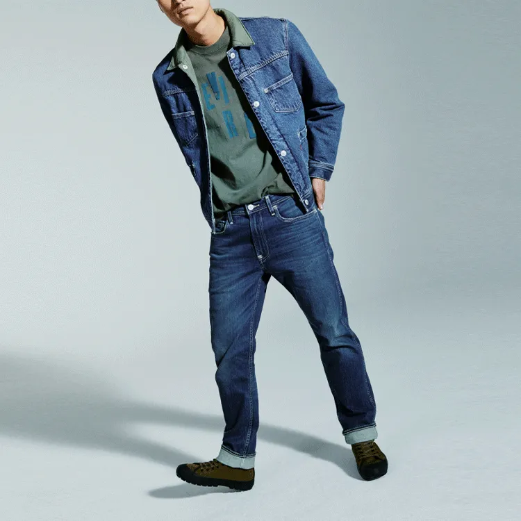 Levis Straight Jeans Men's Blue-4