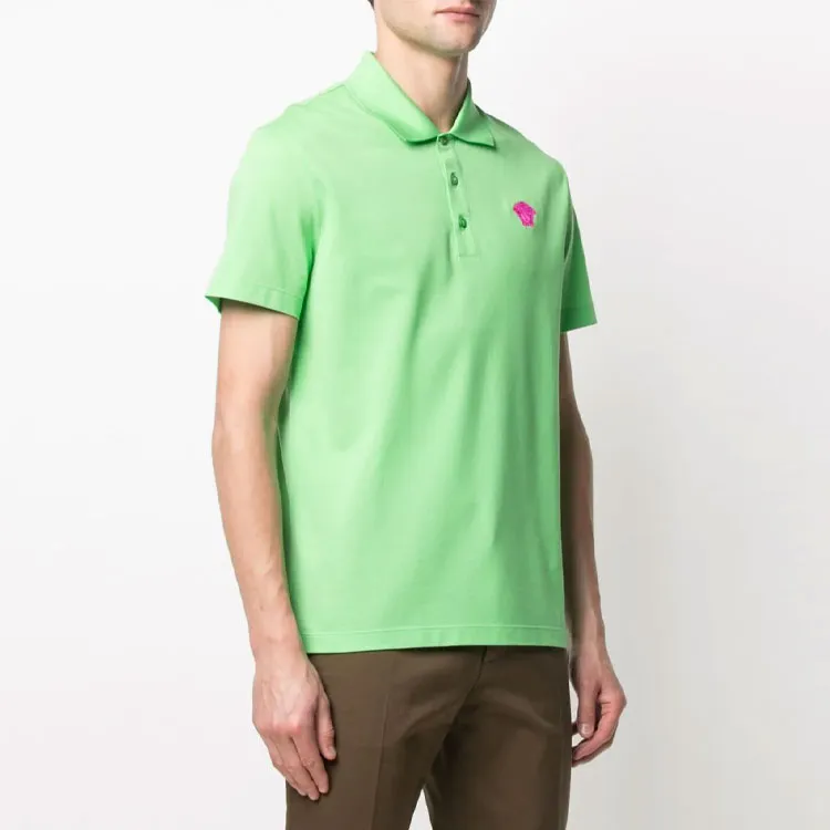 VERSACE Polo Shirts Men Green-3