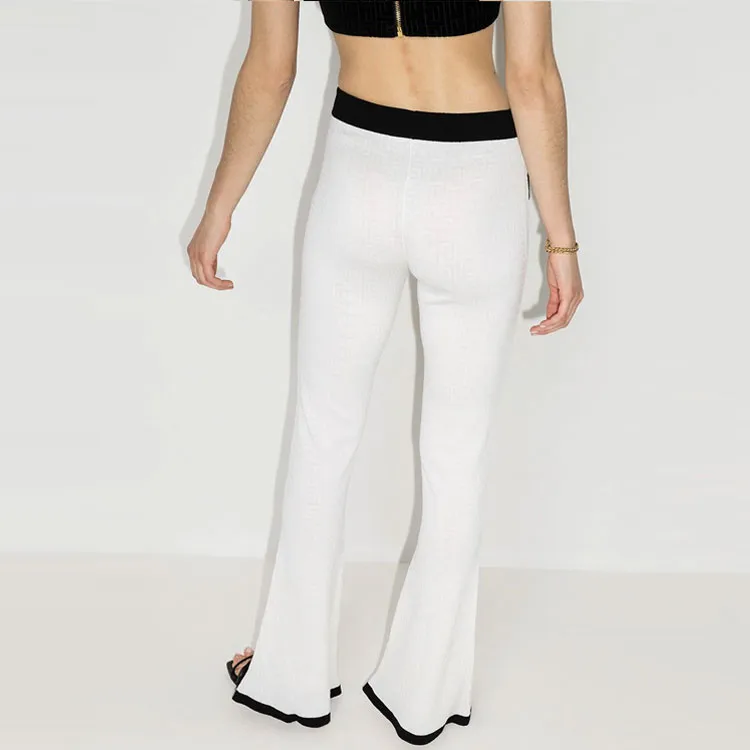 BALMAIN Knitted Sweatpants Women's White-2