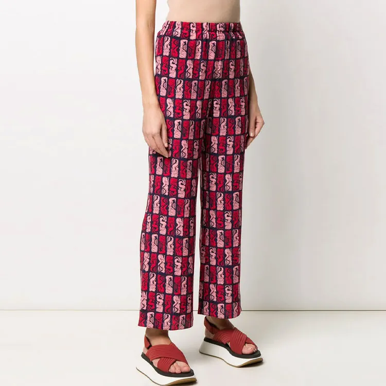 KENZO Casual Pants Women's Red-3