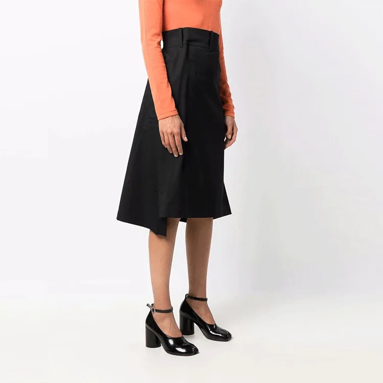 Y 3 Casual Long Skirts Women's Black-1