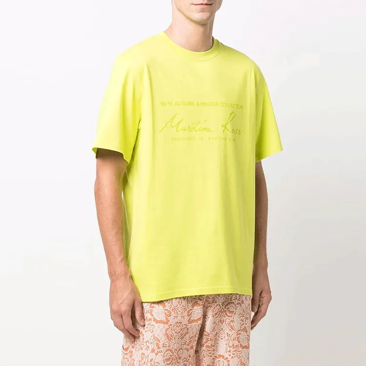 Martine Rose T Shirts Men Yellow-3