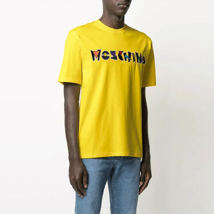 MOSCHINO T Shirts Men Yellow-3
