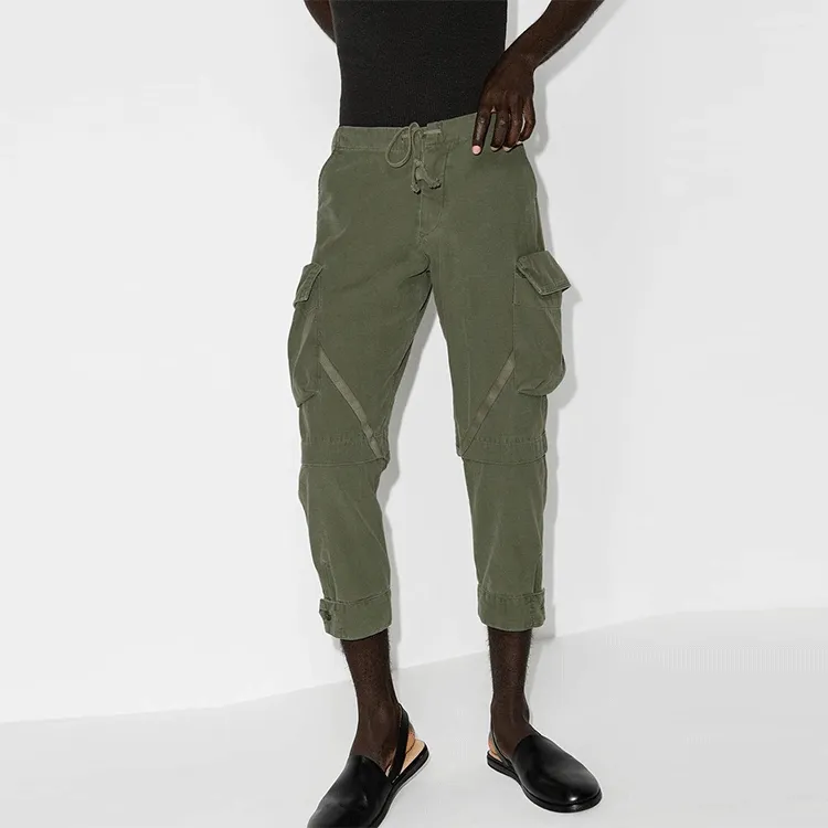 GREG LAUREN Casual Pants Men Green-1