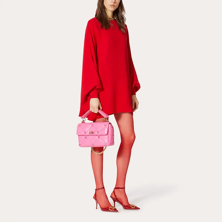 Valentino Long-Sleeved Dresses Women's Red-3
