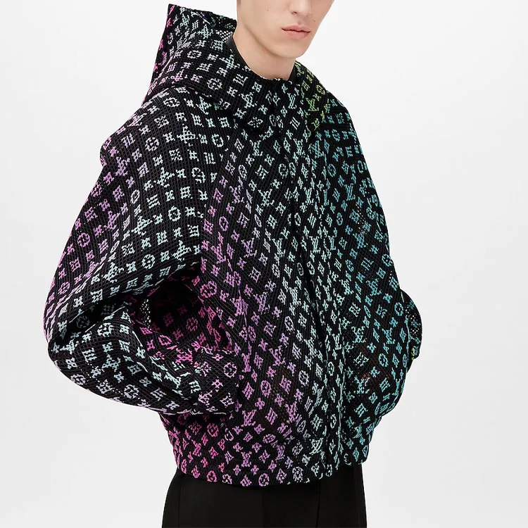 LOUIS VUITTON Gradient Monogram Mesh Blouson-3