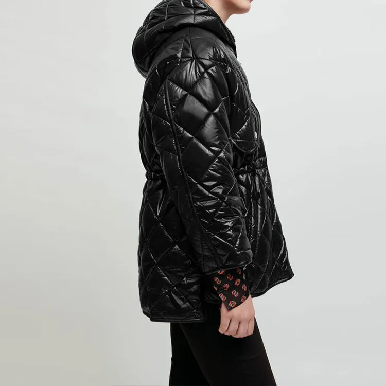 Maje SS22 Puffer Jacket Women's Black-4