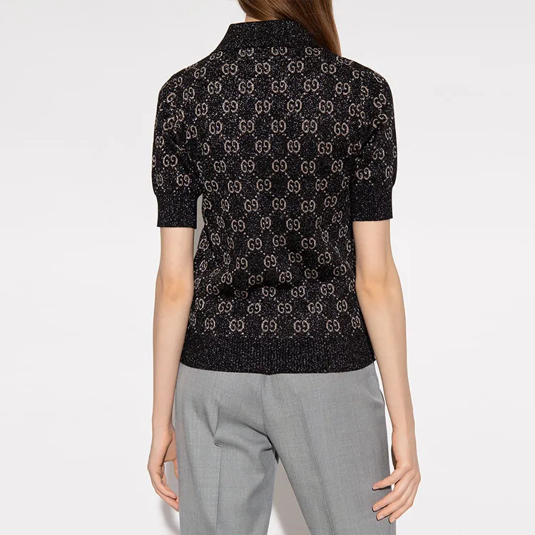 GUCCI Gg Motif Polo Shirt-3