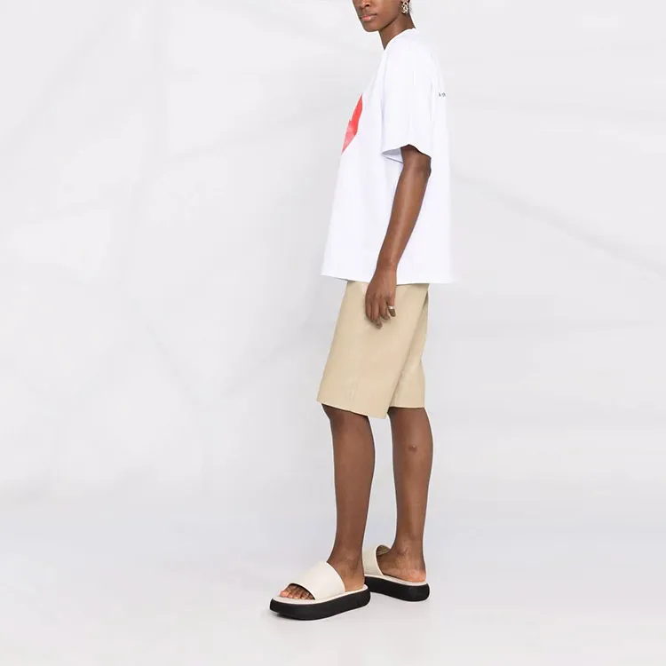 MSGM Heart Graphic Print T Shirt-3