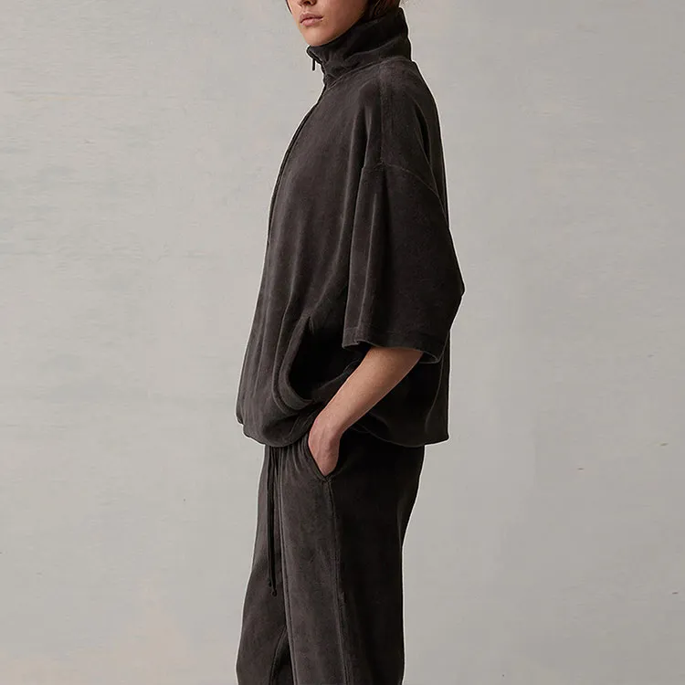 Fear Of God Essentials Women's Velour Mockneck Iron-3