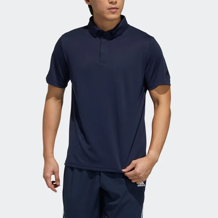 Adidas Polo Shirts Men Ink Blue-1