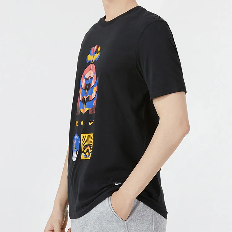 Nike T Shirts Men Black-2