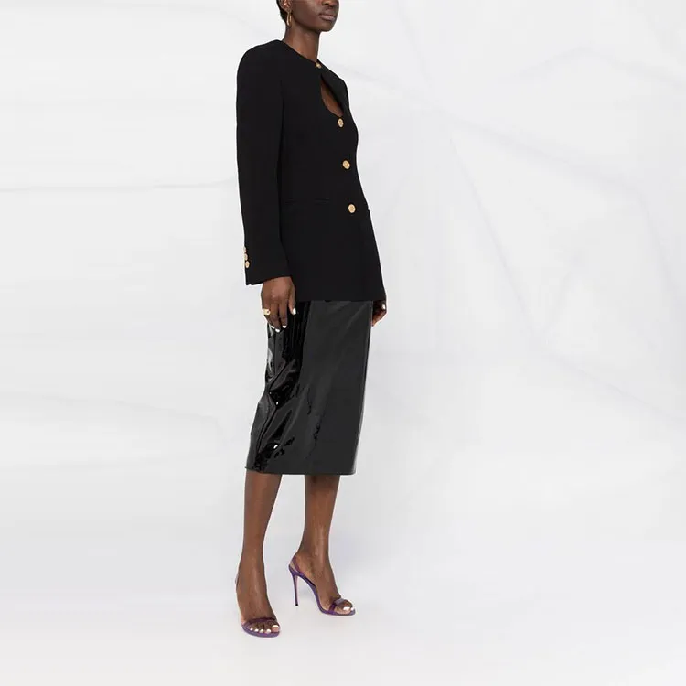 FANSIZHE VERSACE FW22 Business Suit Coat Women's Black-3