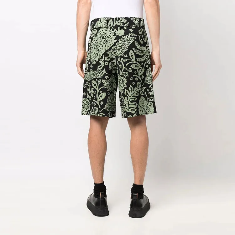 JIL SANDER Casual Shorts Men Green-2
