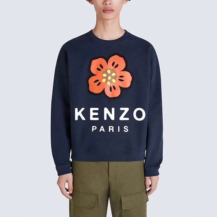 KENZO X Nigo Boke Flower Crewneck Sweatshirt Midnight Blue-4