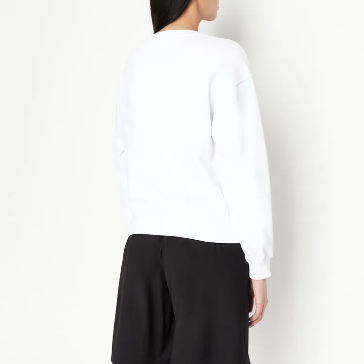 ARMANI EXCHANGEAE SS22 Sweatshirt Women's White-3