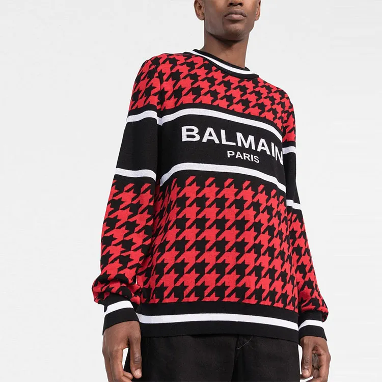 BALMAIN Sweaters Men Red-3